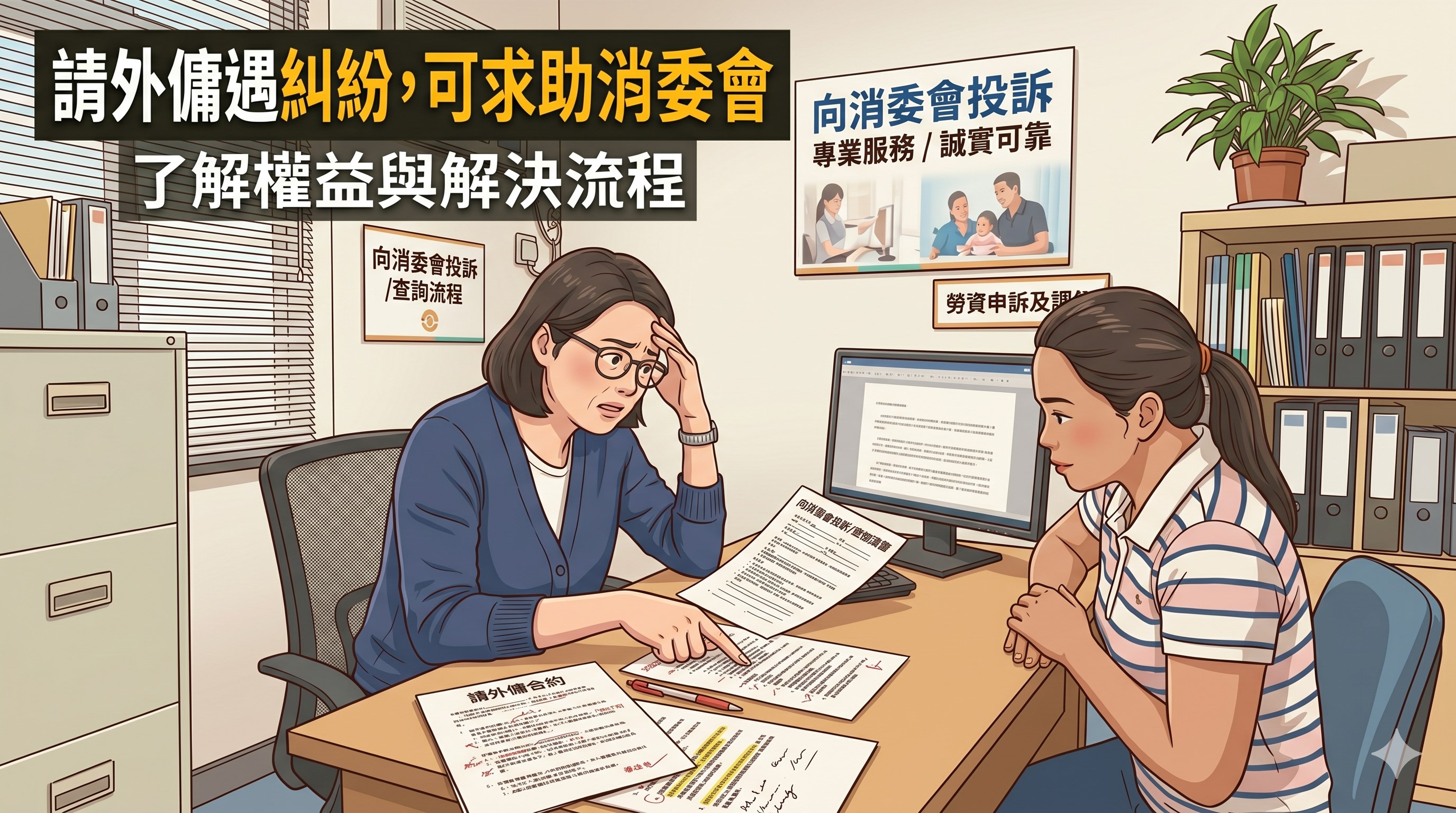 聘請外傭遇糾紛？看懂消委會投訴流程與僱主權利，保障權益不踩雷！